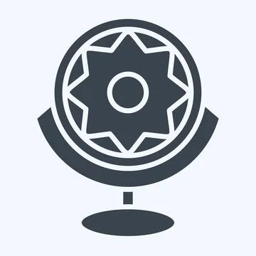 Icon Bionic Eye. related to Future Technology symbol. glyph style. simple d.. Illustrazione stock