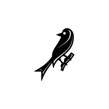 Icon bird vector silhouette 스톡 일러스트