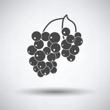 Icon of Black currant Stock Illustration