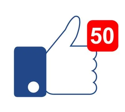 Like icon black line Stock Illustration