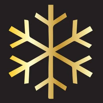 Icon black snowflake Stock Illustration