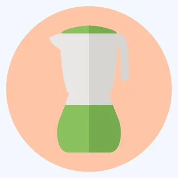 Icon Blender - Flat Style - Simple illustration,Editable stroke Stock Illustration