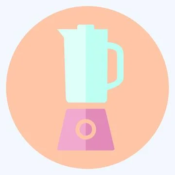 Icon Blender - Flat Style - Simple illustration,Editable stroke Stock Illustration