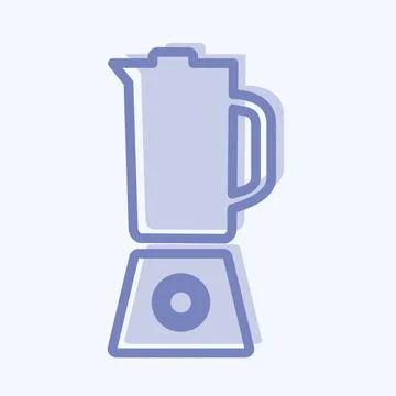 Icon Blender - Two Tone Style - Simple illustration,Editable stroke Stock Illustration