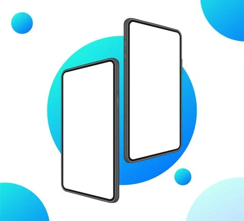 Icon with blue mobile ui and ux design on red background for web design. App  Illustrazione stock