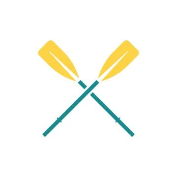 Icon of  boat oars Stock Illustration