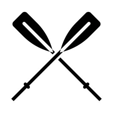 Icon Of Boat Oars Stock Illustration