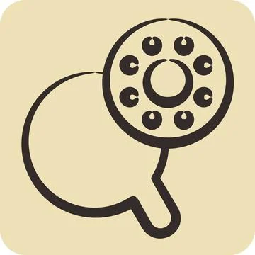 Icon Bobbin Case. suitable for education symbol. hand drawn style. simple d.. Stock Illustration
