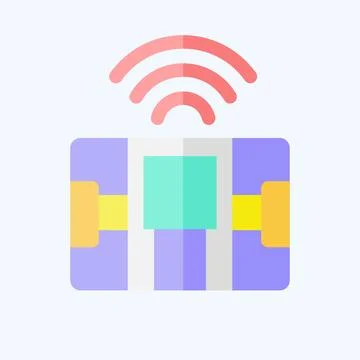 Icon Body Composition Scale. related to Smart Home symbol. flat style. simp.. Ilustração Stock