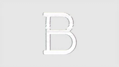 Icon bold format is distorted. Glitch. Noise, chromatic aberration, geometric Stock Footage 301771560