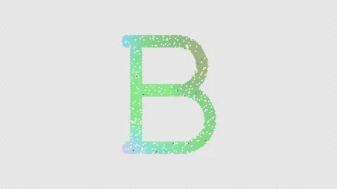Icon bold format is made up of LED square shapes that shimmer and flicker. There Stock Footage 291309061