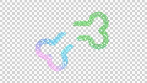 Icon bone break is made up of LED square shapes. There are bright diodes and Stock Illustration