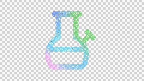 Icon bong is made up of LED square shapes. There are bright diodes and there are Stock Illustration