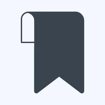 Icon Bookmark. suitable for Web Interface symbol. glyph style. simple design  Stock Illustration