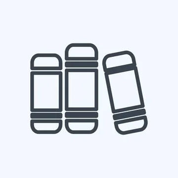 Icon Books. suitable for Mobile Apps symbol. line style. simple design editab Stock Illustration