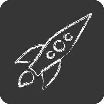 Icon Boosting Algorithms. related to Machine Learning symbol. chalk Style. .. Stock Illustration