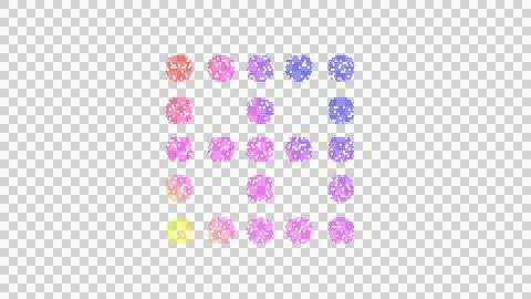Icon border none is made up of LED square shapes. There are bright diodes and Stock Illustration