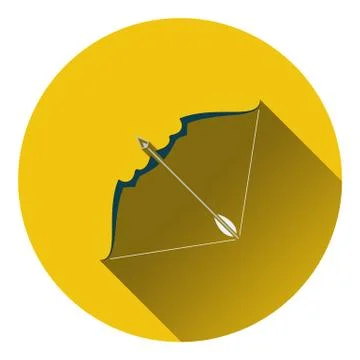 Icon of bow and arrow Stock Illustration