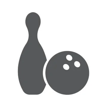 Icon of bowling Stock Illustration