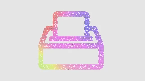 Icon box ballot is made up of LED square shapes that shimmer and flicker. There Stock-Footage 296626689