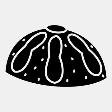 Icon bread of the dead. Day of the dead celebration elements. Icons in glyp.. Stock Illustration