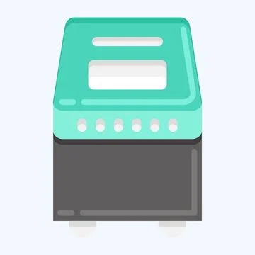 Icon Bread Maker. suitable for Kitchen Appliances symbol. flat style. simple  Stock Illustration