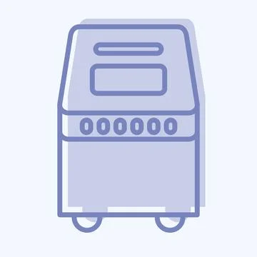 Icon Bread Maker. suitable for Kitchen Appliances symbol. two tone style. sim Stock Illustration