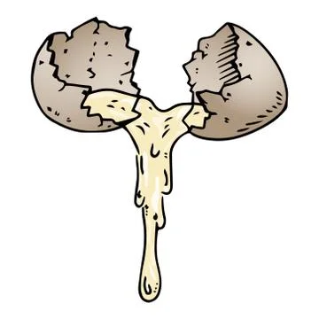 Icon broken egg. Stock Illustration