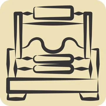 Icon Brood. related to Apiary symbol. hand drawn style. simple design edita.. イラスト素材