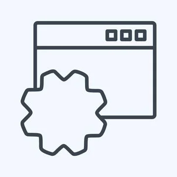 Icon Browser Configurations. suitable for Programming symbol. line style. sim Stock-Illustration