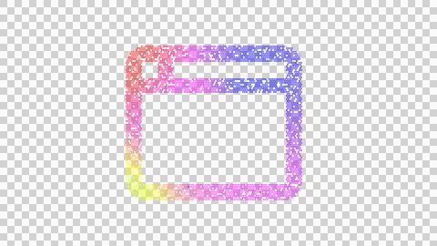 Icon browser is made up of LED square shapes. There are bright diodes and there Stock Illustration