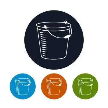 Icon bucket , vector illustration Stock-Illustration
