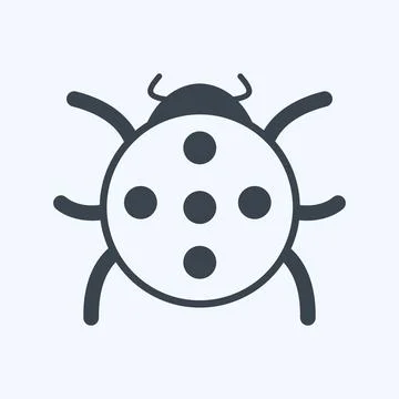 Icon Bug. suitable for Spring symbol. glyph style. simple design editable. de 스톡 일러스트