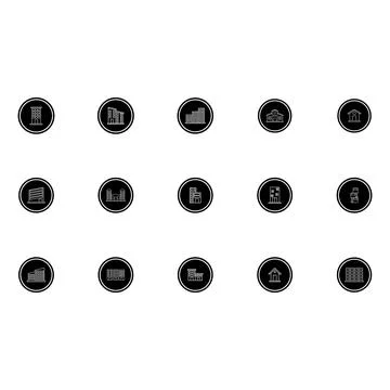 Icon building vector Stock Illustration