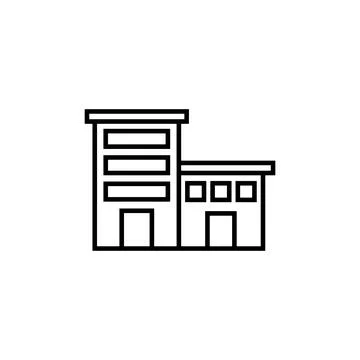Icon building vector Stock Illustration