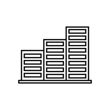 Icon building vector Stock Illustration