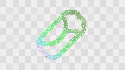 Icon burrito is made up of LED square shapes that shimmer and flicker. There are Stock Footage 296627930