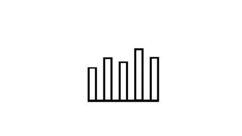 Icon business graph animation on the background Stock Footage 261379968