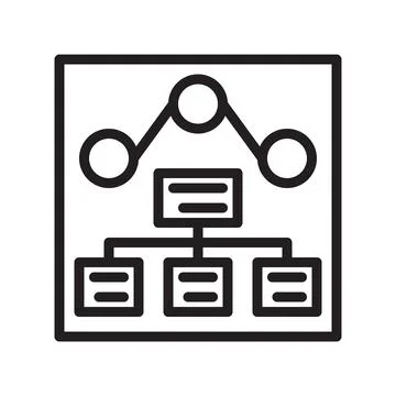 Icon bussines plan. presentation line style pixel perfect. Stock-Illustration