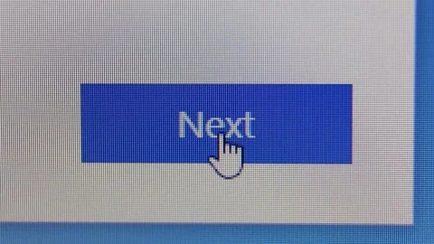 The icon is a button on the next screen in the browser on the website. Stock Footage 238022882