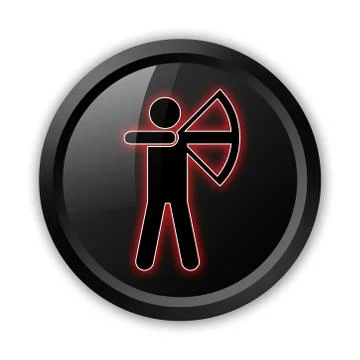 Icon, Button, Pictogram Archery Stock-Illustration