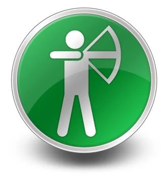 Icon, Button, Pictogram Archery Stock Illustration