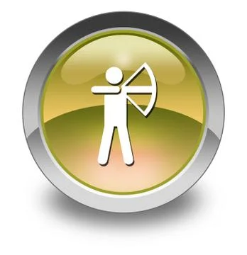 Icon, Button, Pictogram Archery Stock Illustration