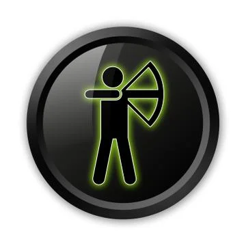 Icon, Button, Pictogram Archery Stock Illustration