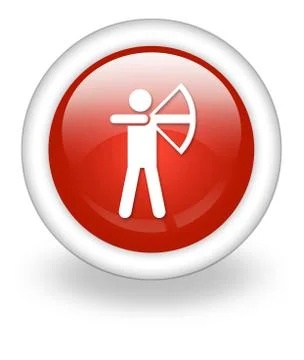 Icon, Button, Pictogram Archery Stock Illustration