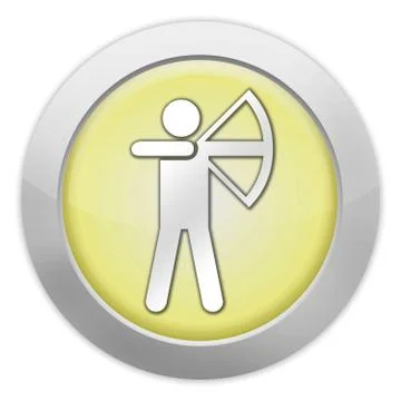 Icon, Button, Pictogram Archery Stock Illustration