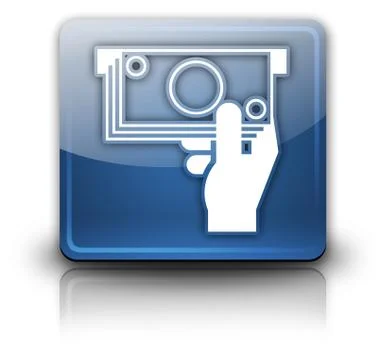 Icon, button, pictogram atm Stock Illustration