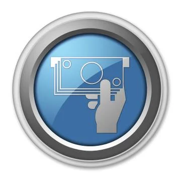 Icon, button, pictogram atm Ilustración de archivo