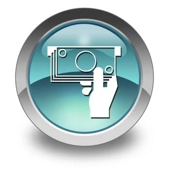 Icon, button, pictogram atm Stock Illustration
