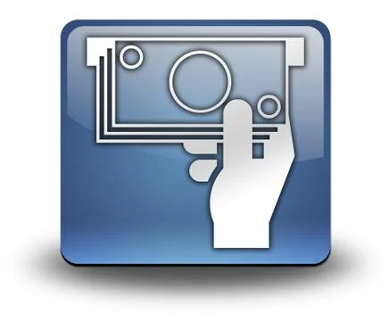 Icon, button, pictogram atm Stock Illustration